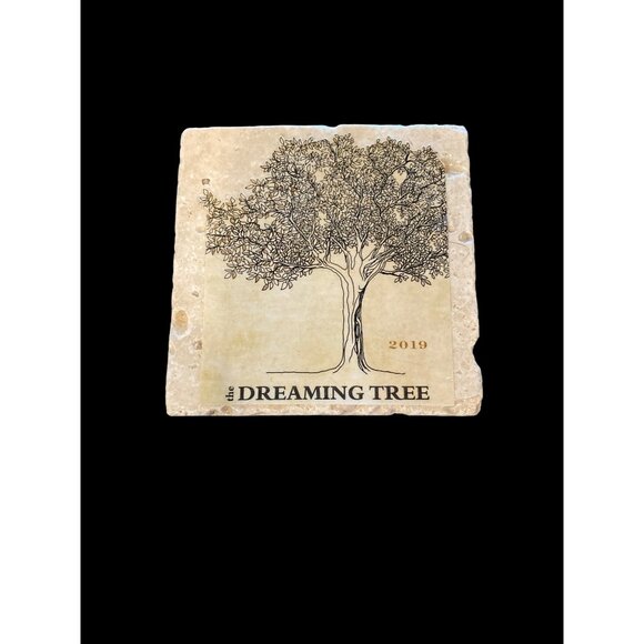 Handmade Natural Stone Marble Drink Coasters - French Wine Theme Set of 4 New - Picture 5 of 5